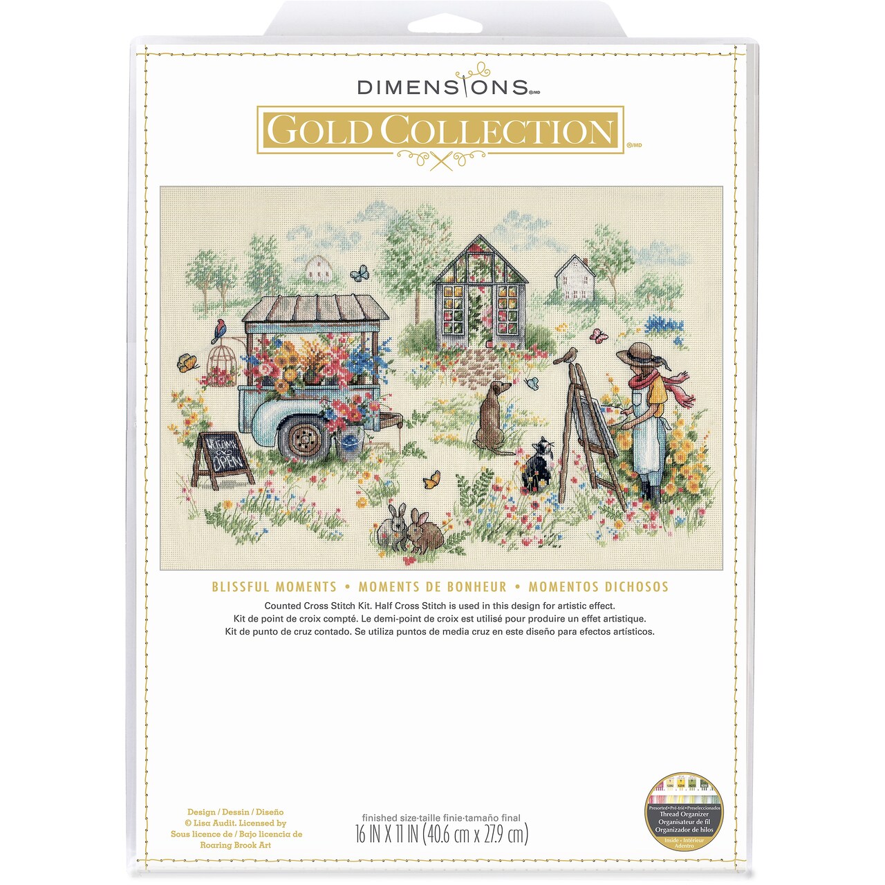 Dimensions Gold Collection Counted Cross Stitch Kit 16"X11"-Blissful Moments